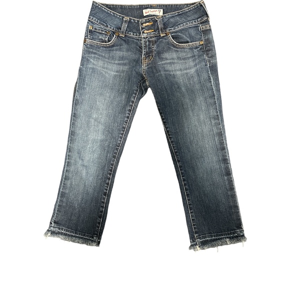 Red Engine Cropped Jean Dark Wash Size 28 - Picture 1 of 2